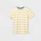 Boys' Striped Short Sleeve T-shirt - Art Class Cream