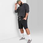 Men's Big & Tall 8.5 Regular Fit Bottoms Jogger Shorts - Original Use Black