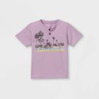 Toddler Boys' Palm Trees Boxy Henley Shirt - Art Class Purple