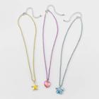 Girls' 3pk Crystal Charm Necklace Set - Cat & Jack Pink/blue