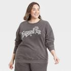 Hybrid Apparel Women's Plus Size Equality Graphic Sweatshirt - Heather Gray