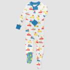 Honest Baby Boys' Easter Parade Organic Cotton Snug Fit Footed Pajama