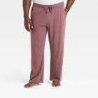 Men's Big & Tall Muted Raspberry Solid Knit Pajama Pants - Goodfellow & Co Purple