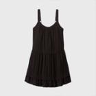 Women's Button-front Tiered Trapeze Dress - Wild Fable Black