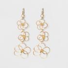 Floral Wire Drop Earrings - A New Day Gold