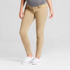Maternity Inset Panel Skinny Jeans - Isabel Maternity By Ingrid & Isabel Tan 16, Women's, Beige