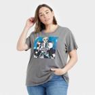 Warner Music Group Women's Cardi B Plus Size Short Sleeve Graphic T-shirt - Charcoal Gray