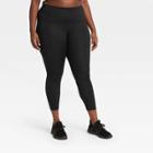 Women's Plus Size Sculpted High-waisted 7/8 Leggings 24 - All In Motion Black