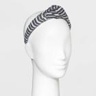 Stripe Top Knot Headband - Universal Thread Navy Blue