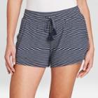 Women's Striped Beautifully Soft Pajama Shorts - Stars Above Navy