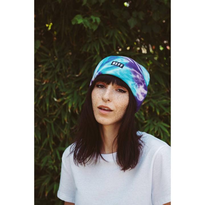 Neff Men's Tie-dye Beanie - Blue