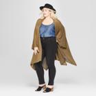 Women's Plus Size Open Knit Duster Poncho Sweater - Universal Thread Vine Thorn