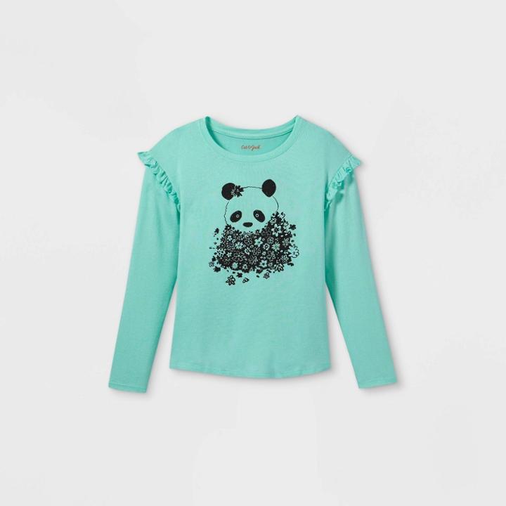 Girls' Printed Cozy Long Sleeve Pullover - Cat & Jack