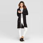Target Women's Long Sleeve Duster Open Layering Cardigan - Universal Thread Black