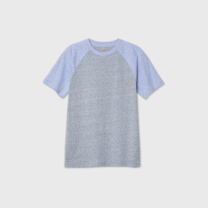 Boys' Short Sleeve Baseball Favorite T-shirt - Cat & Jack Blue/gray