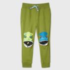 Toddler Boys' Dino Knee Jogger Pull-on Pants - Cat & Jack Green