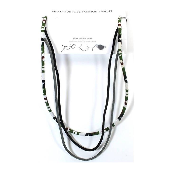 No Brand 3pk Adult Camo Print Multi-use Lanyard - Black/navy