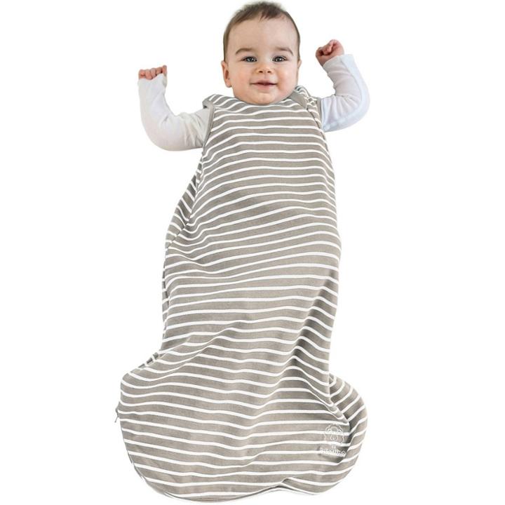 Woolino 4 Season Swaddle Wrap Basic - Earth 6-18 Months, Black/white