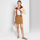 Women's Button-front Cardigan - Wild Fable Maroon Striped Xs, Red
