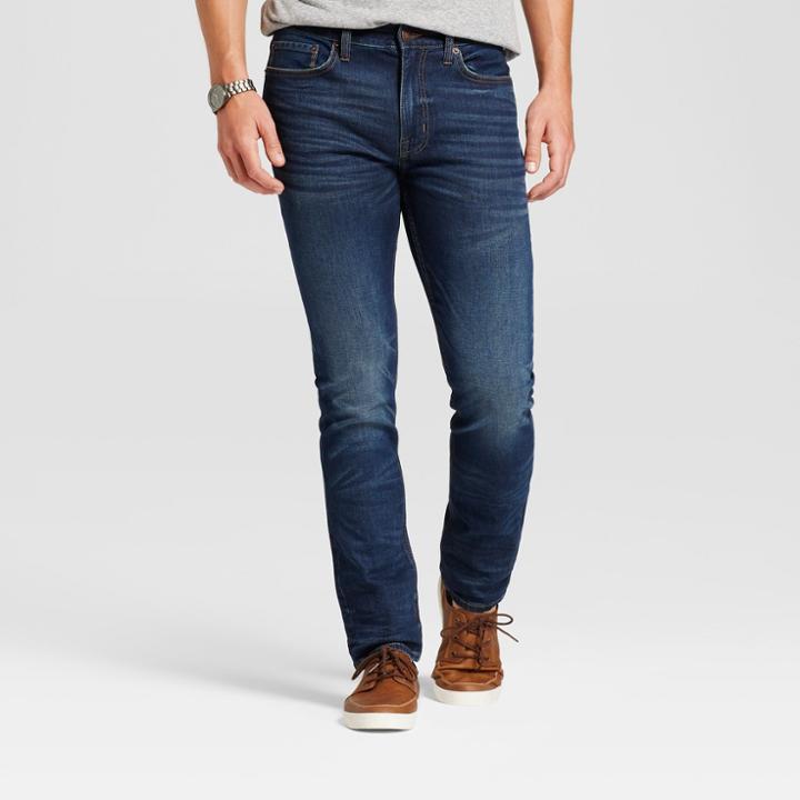 Men's Skinny Fit Jeans - Goodfellow & Co Dark Vintage Wash