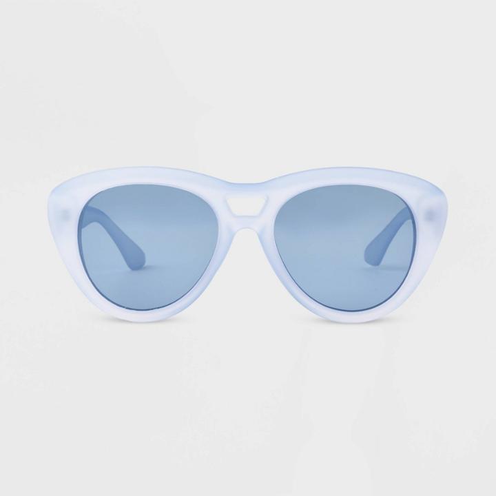 All In Motion Women's Rubberized Plastic Cateye Polarized Sunglasses - All In