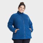 Women's Plus Size Polartec Fleece Jacket - All In Motion Navy