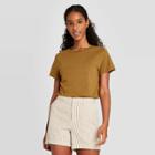 Women's Short Sleeve Casual T-shirt - A New Day Olive