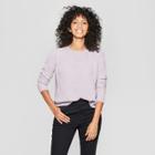 Women's Chenille Pullover - A New Day Cultured Violet