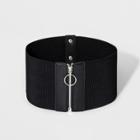 Women's Waist Zipper Belt - Wild Fable Black
