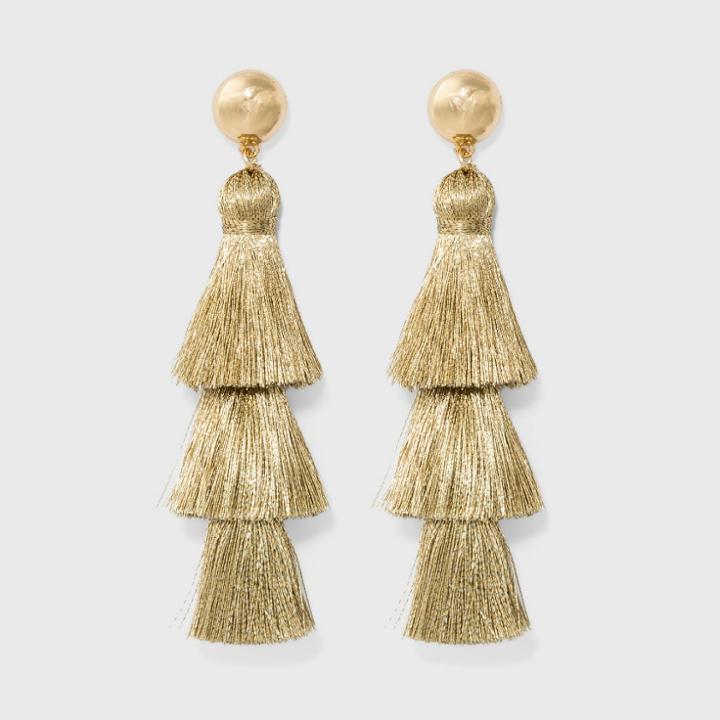 Sugarfix By Baublebar Tassel Drop Earrings - Light Gold, Girl's