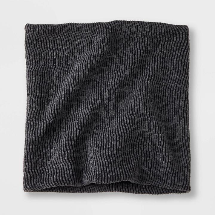 Men's Plaited Rib Knit Gaiter - Goodfellow & Co Black