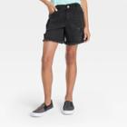 Girls' Bermuda Denim Shorts - Art Class Black Wash
