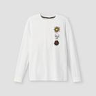 Boys' 90's Icon 'stay Real' Graphic Long Sleeve T-shirt - Art Class White