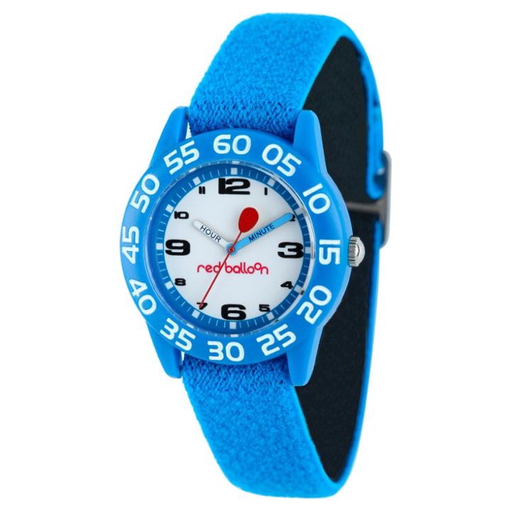 Target Boys' Red Balloon Blue Plastic Time Teacher Watch - Blue