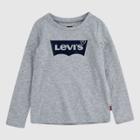 Levi's Toddler Girls' Batwing Long Sleeve T-shirt - Heather Gray