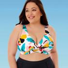 Women's Plus Size Slimming Control Lace-up Back Bikini Top - Beach Betty By Miracle Brands 1x, Women's, Size: 1xl,