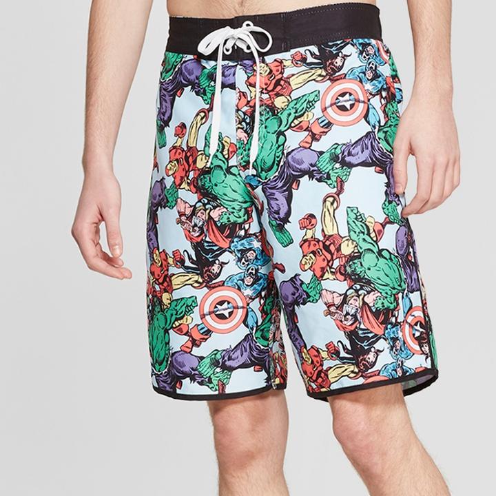 Men's 10 Marvel Collage Board Shorts -