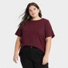 Women's Plus Size Short Sleeve T-shirt - Ava & Viv Berry