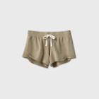 Women's Destructed Lounge Shorts - Colsie Taupe