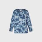 Maternity Tie-dye Snap Side Sweatshirt - Isabel Maternity By Ingrid & Isabel Blue