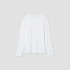 Men's Long Sleeve Boxy Pocket T-shirt - Original Use White