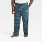 Men's Big & Tall Fish Print Knit Pajama Pants - Goodfellow & Co