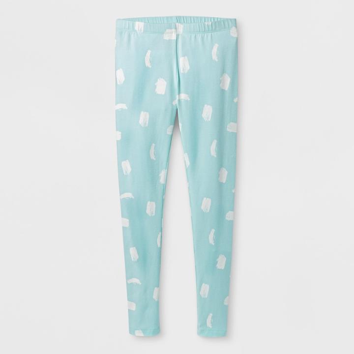 Girls' Favorite Printed Leggings - Cat & Jack Aqua
