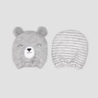 Baby Boys' 2pk Bear Mittens - Just One You Made By Carter's Gray
