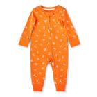 Baby Alphabet Print Front Zipper Long Sleeve Pajama - Christian Robinson X Target Orange Newborn