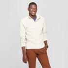 Men's Standard Fit Long Sleeve Sweater Fleece Quarter Snap - Goodfellow & Co Beachcomber