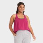 Women's Plus Size Skinny Racerback Tank Top - All In Motion Cranberry