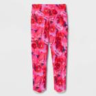 Girls' Performance Cropped Leggings - All In Motion Neon Pink