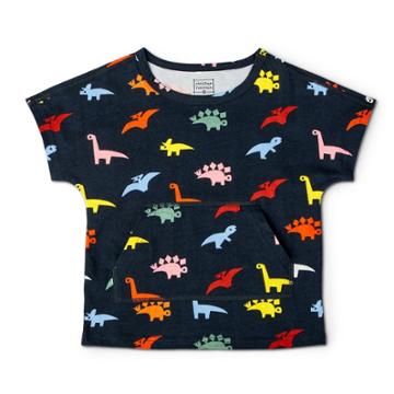 Toddler Adaptive Dino Short Sleeve T-shirt - Christian Robinson X Target Navy