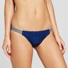Women's Sport Elastic Mesh Cheeky Hipster Bikini Bottom - Xhilaration Bright Blue